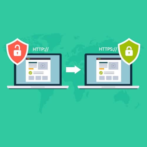 Prestation de migration et sécurisation de votre site internet vers le protocole HTTPs avec un certificat SSL.